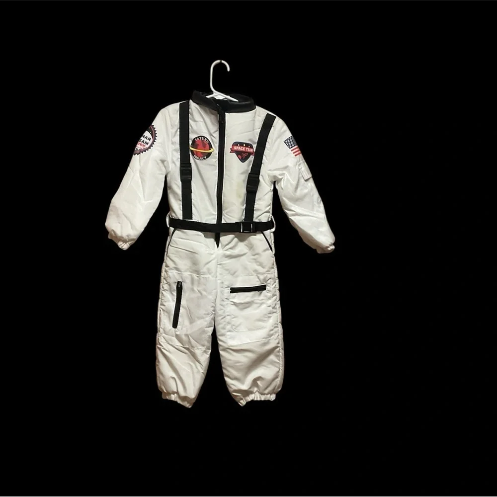 5 PIECE ASTRONAUTS COSTUMES ONE SIZE 8-10 ONE SIZE 4 WORN ONCE